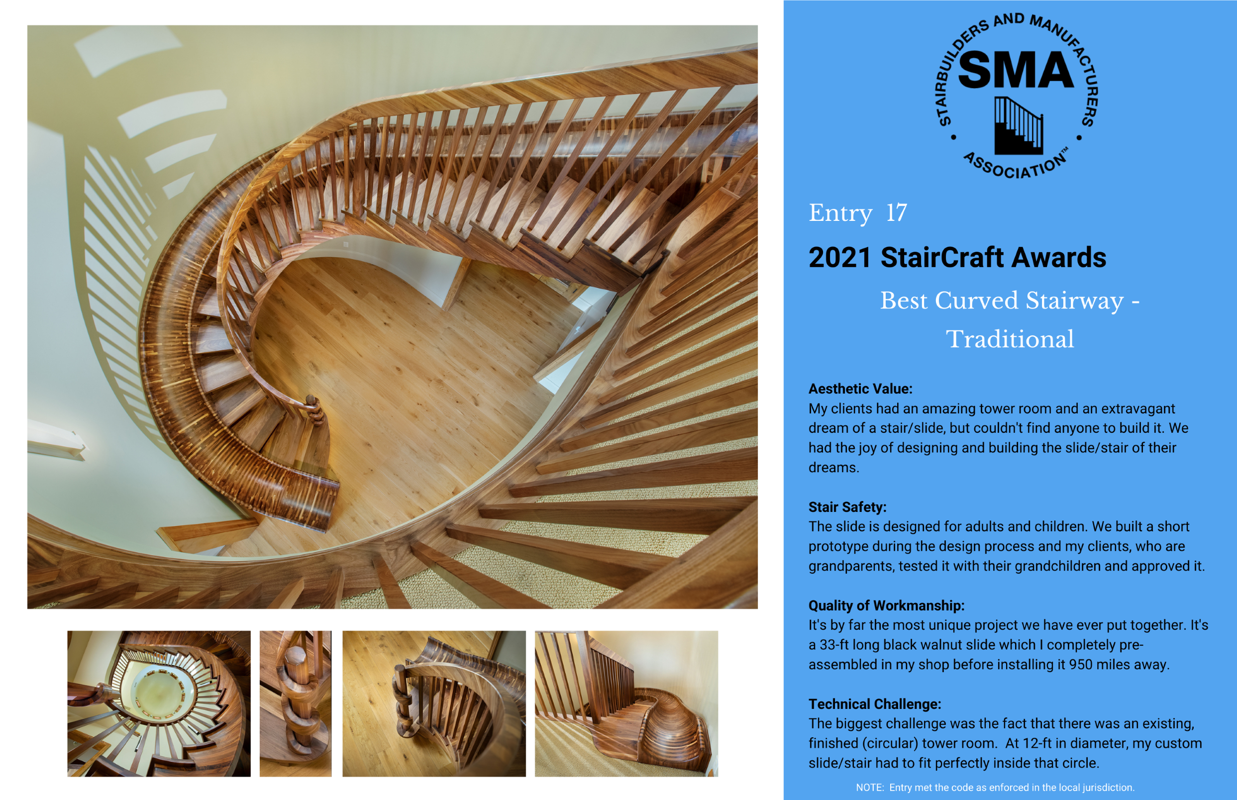 2021 StairCraft Awards Entry 17