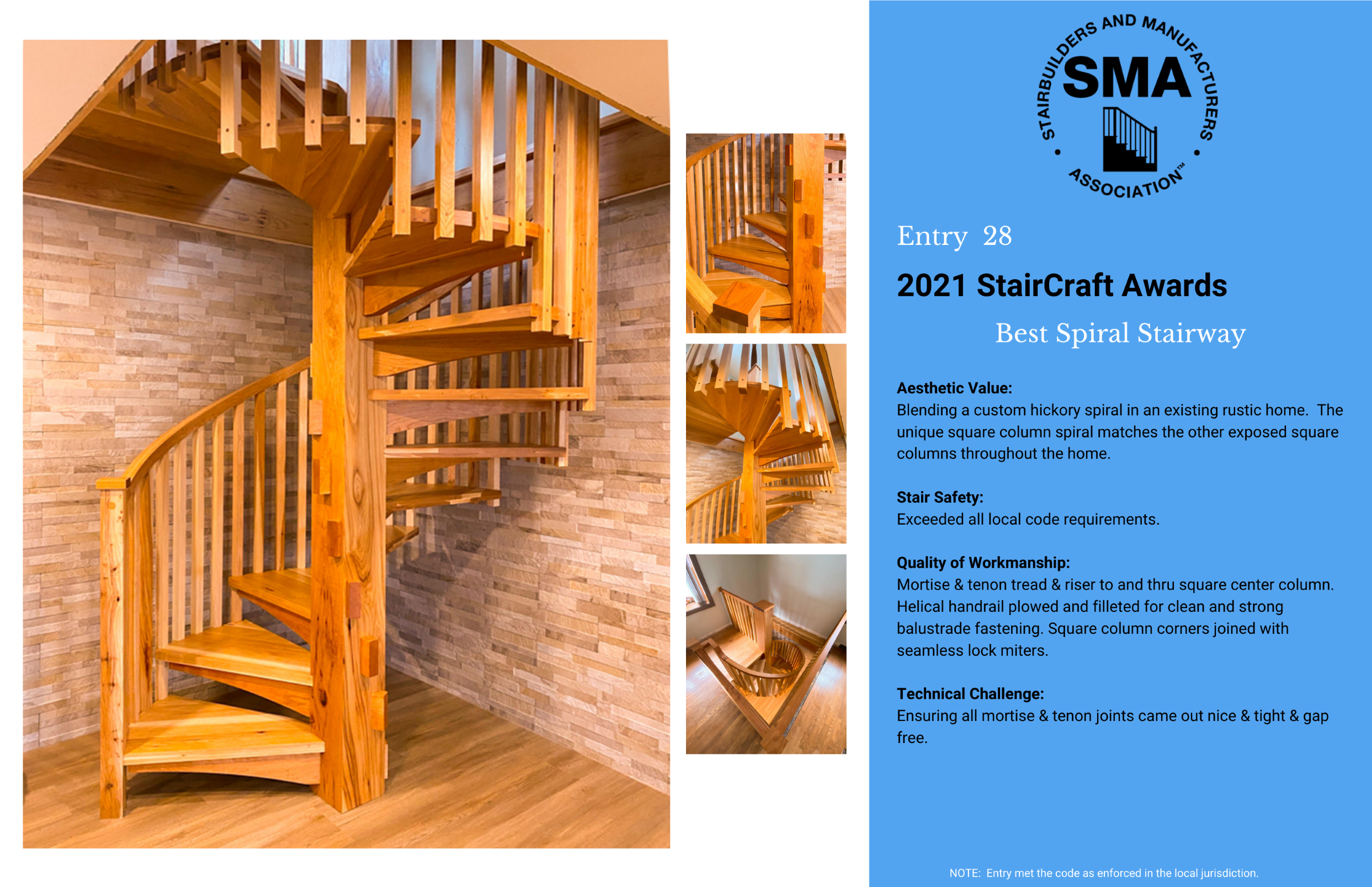 2021 StairCraft Awards Entry 28