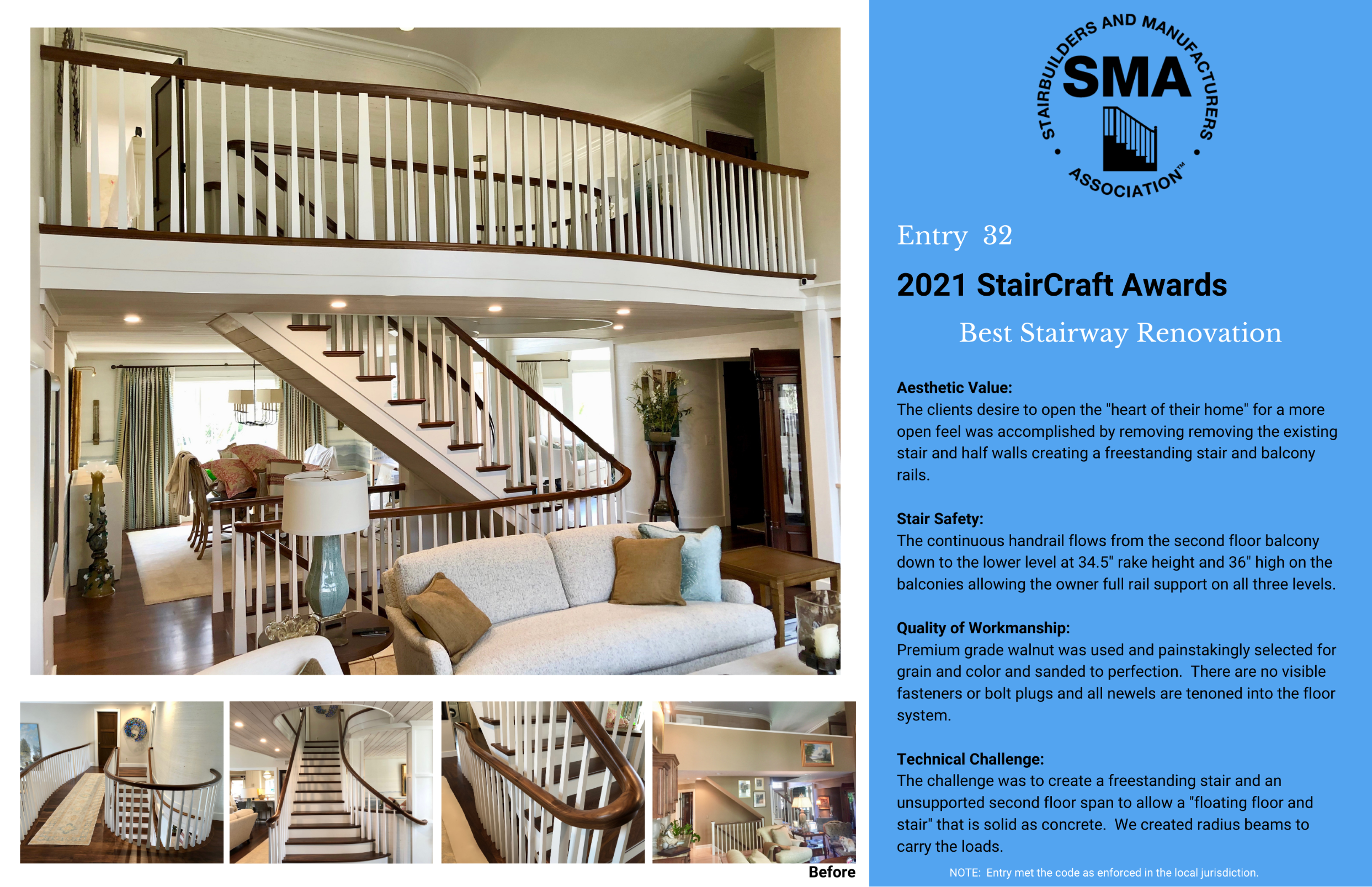 2021 StairCraft Awards Entry 32