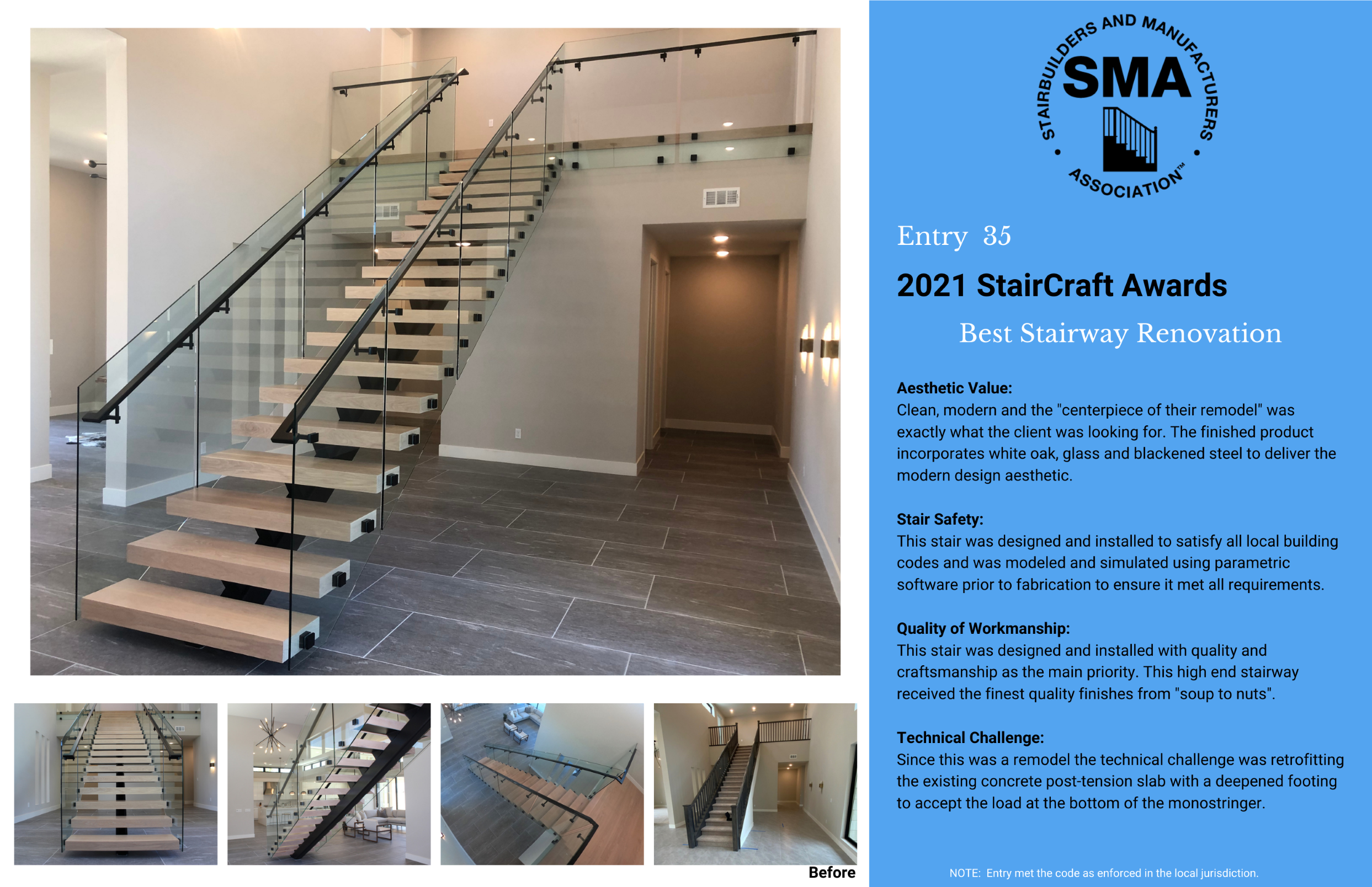 2021 StairCraft Awards Entry 35