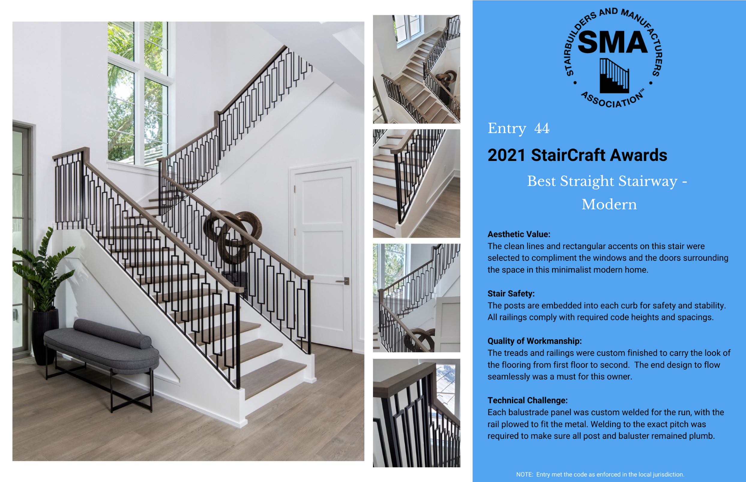 2021 StairCraft Awards Entry 44