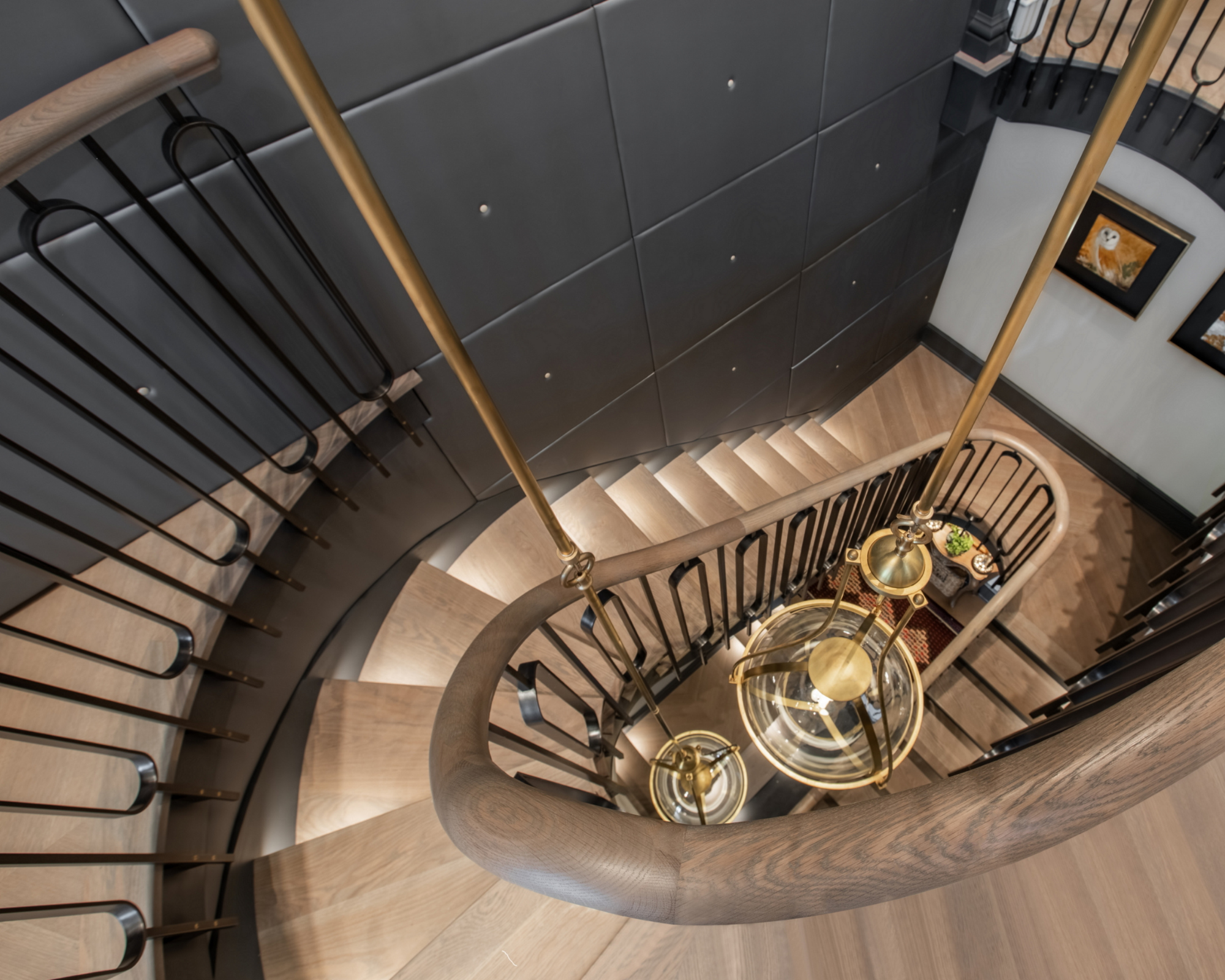 Best Curved Stairway-Traditional - The Heirloom Companies